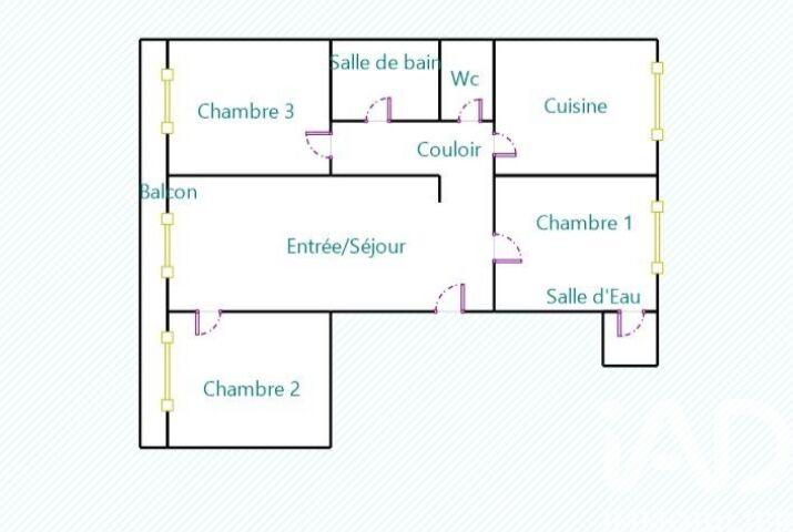 Appartement - 75 m² - 4 pièces