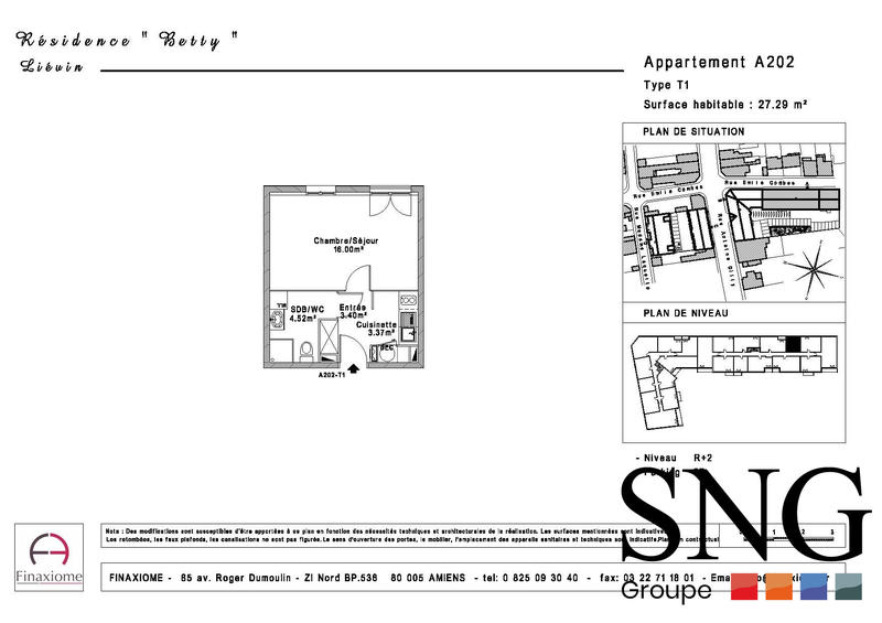Appartement - 27 m² - 1 pièce