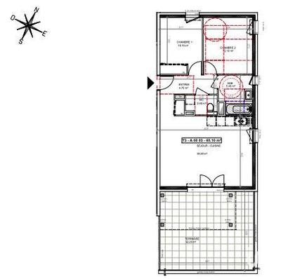 Appartement - 65 m² - 3 pièces