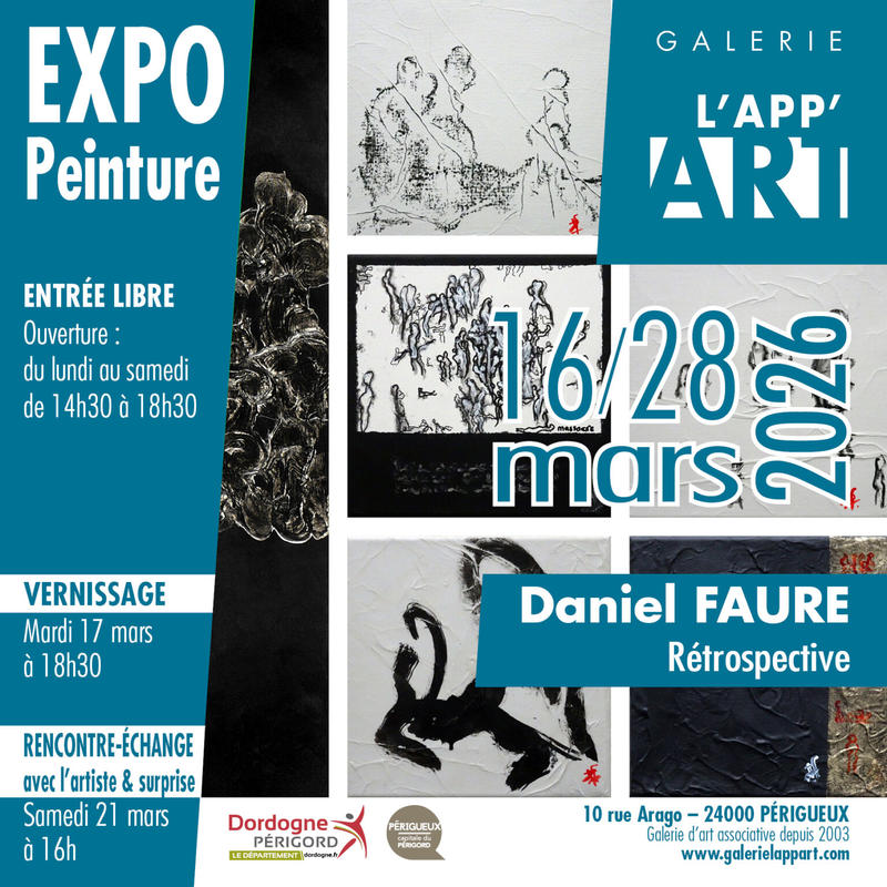Exposition: Rétrospective par Daniel Faure - Galerie l'App'art
