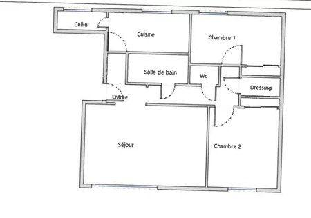 Appartement - 70 m² - 3 pièces