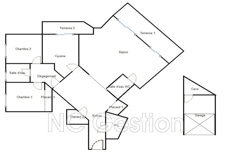 Appartement - 92 m² - 4 pièces