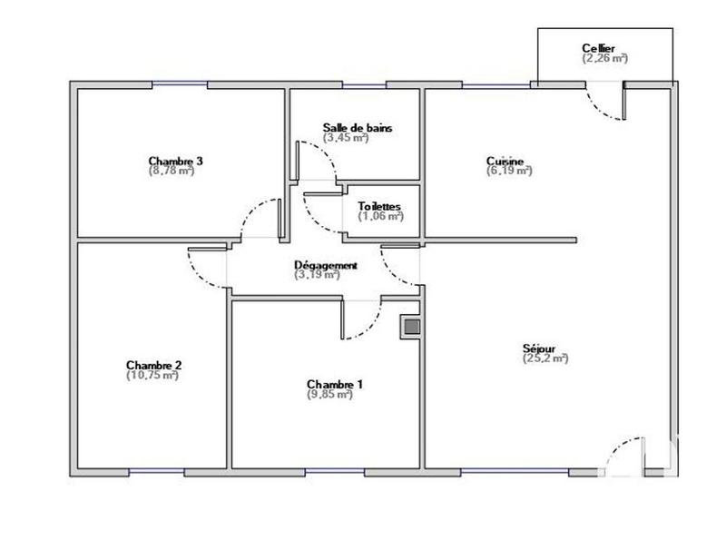 Maison - 71 m² - 4 pièces