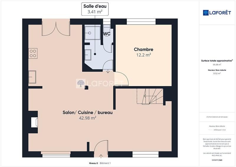 Maison - 80 m² - 4 pièces