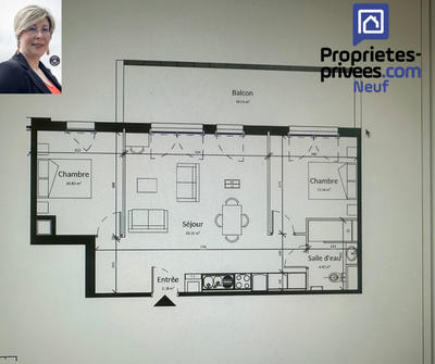 Appartement - 62 m²