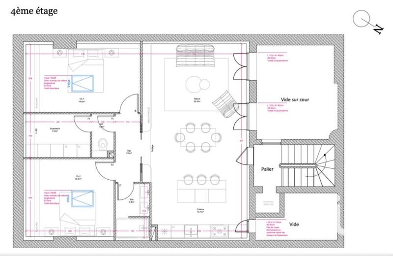 Appartement - 81 m² - 3 pièces