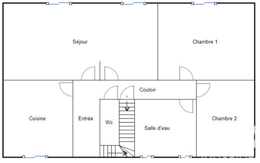Maison - 100 m² - 5 pièces