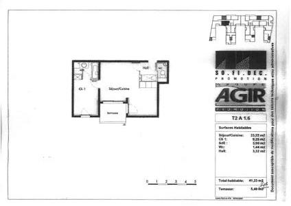 Appartement - 41 m² - 2 pièces