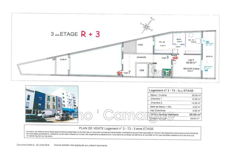 Appartement - 69 m² - 3 pièces