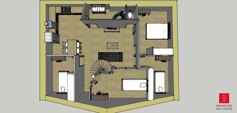 Appartement - 69 m² - 5 pièces