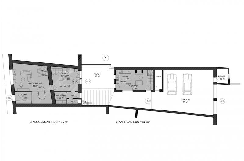 Maison de ville - 200 m² - 7 pièces