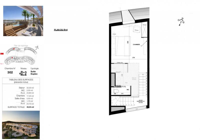 Appartement - 49 m² - 2 pièces