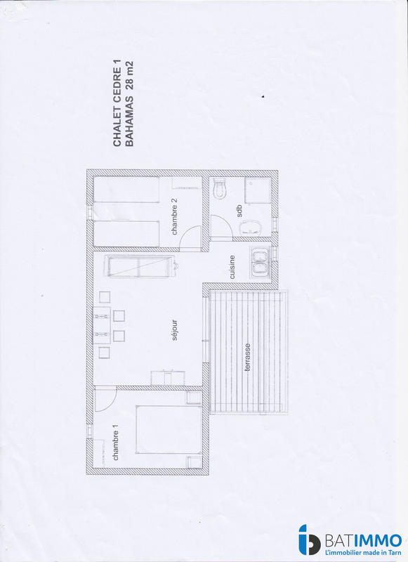 Châlet - 28 m² - 3 pièces