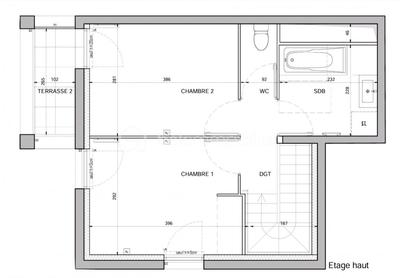Duplex - 63 m² - 3 pièces