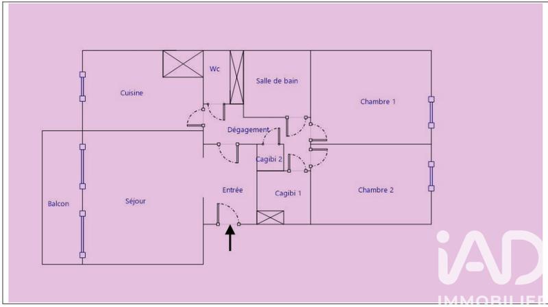 Appartement - 57 m² - 3 pièces