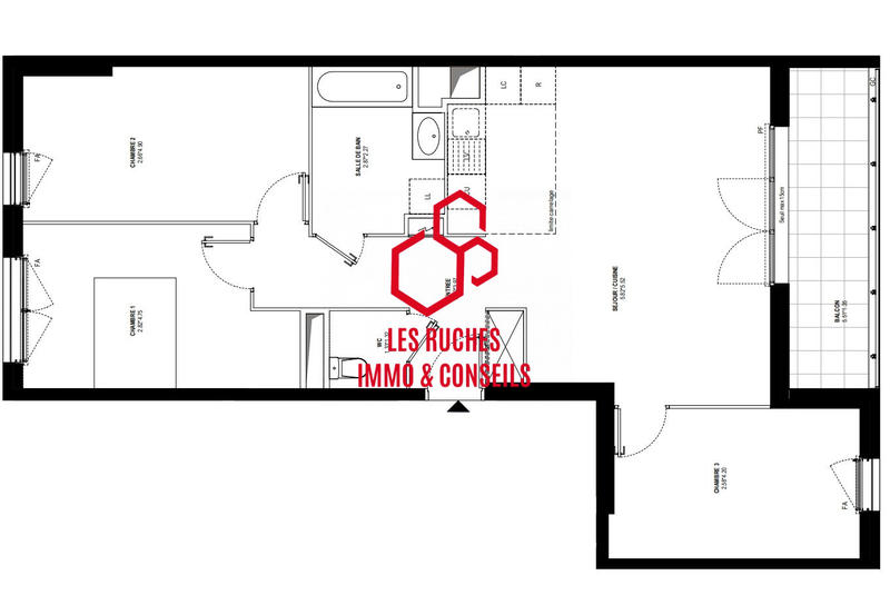 Appartement - 87 m² - 4 pièces