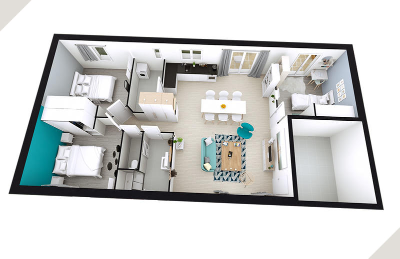 Maison - 72 m² - 3 pièces