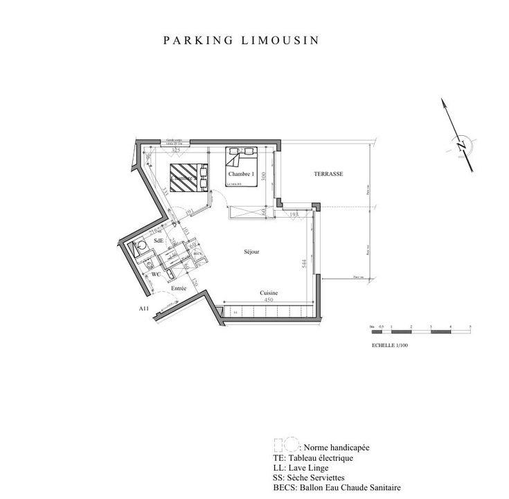 Appartement - 60 m² - 3 pièces