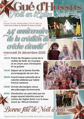 Crèche vivante à Gué d'Hossus