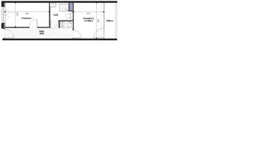 Appartement - 28 m² - 1 pièce