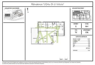 Appartement - 68 m² - 3 pièces