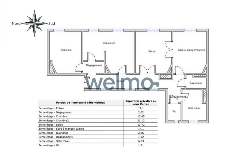 Appartement - 90 m² - 4 pièces