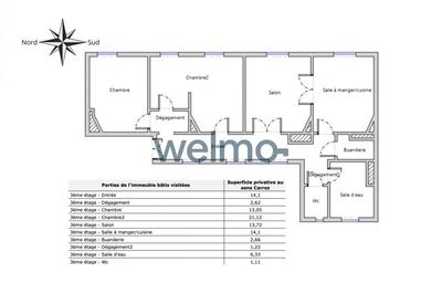 Appartement - 90 m² - 4 pièces