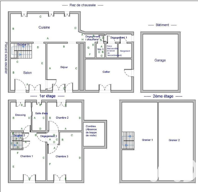 Maison de ville - 73 m² - 4 pièces
