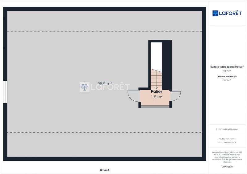 Maison - 66 m² - 3 pièces