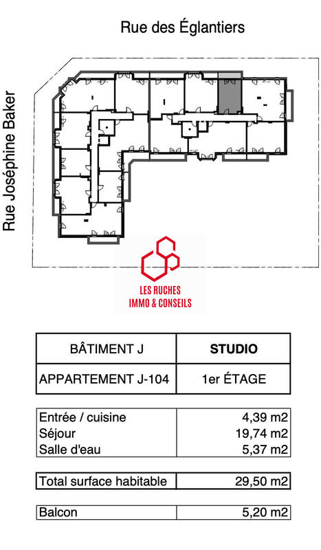 Appartement - 30 m² - 1 pièce