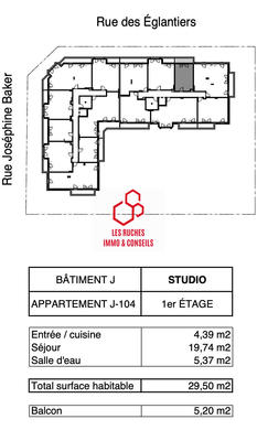 Appartement - 30 m² - 1 pièce