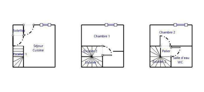 Maison - 37 m² - 2 pièces