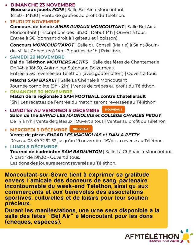 Téléthon - Moncoutant-sur-Sèvre