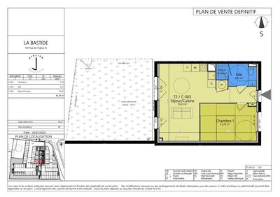 Appartement - 41 m² - 2 pièces