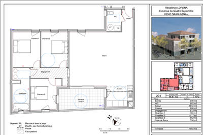 Appartement - 97 m² - 4 pièces