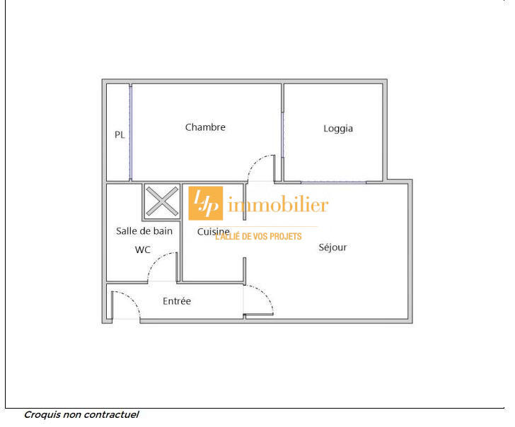 Appartement - 37 m² - 2 pièces