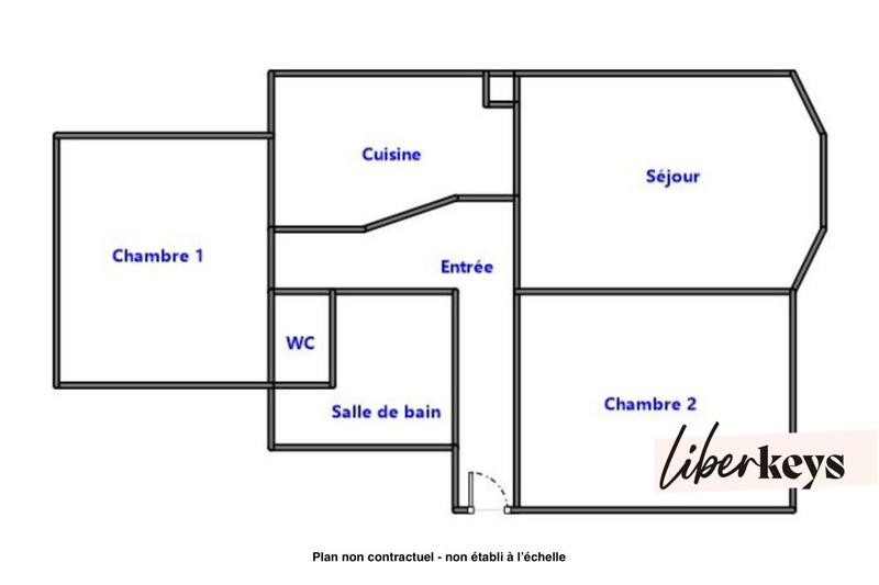 Appartement ancien - 62 m² - 3 pièces