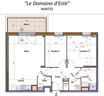 Appartement - 60 m² - 3 pièces