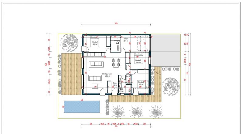 Maison - 93 m² - 4 pièces