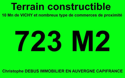 Terrain constructible - 732 m²