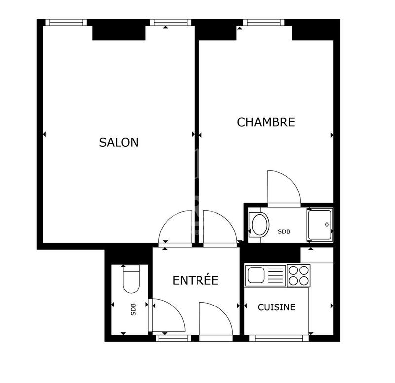 Appartement - 43 m² - 2 pièces