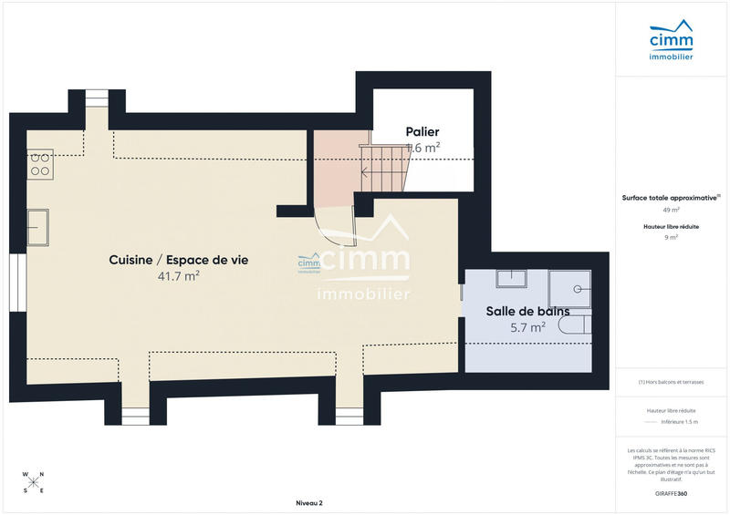 Appartement - 31 m² - 1 pièce