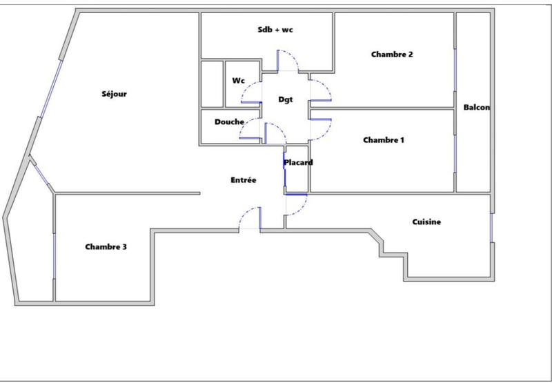 Appartement - 89 m² - 4 pièces