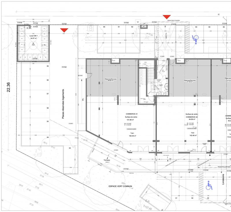 Local commercial - 142 m² - 1 pièce
