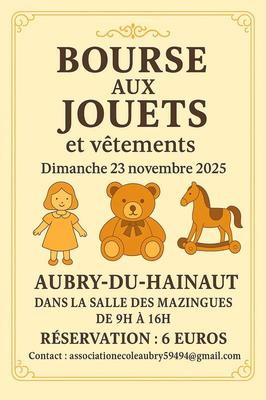 Bourse aux jouets et vêtements