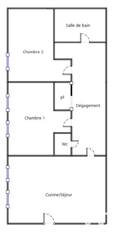 Appartement - 73 m² - 3 pièces