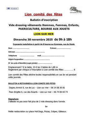 Vide dressing - bourse aux jouets, puériculture