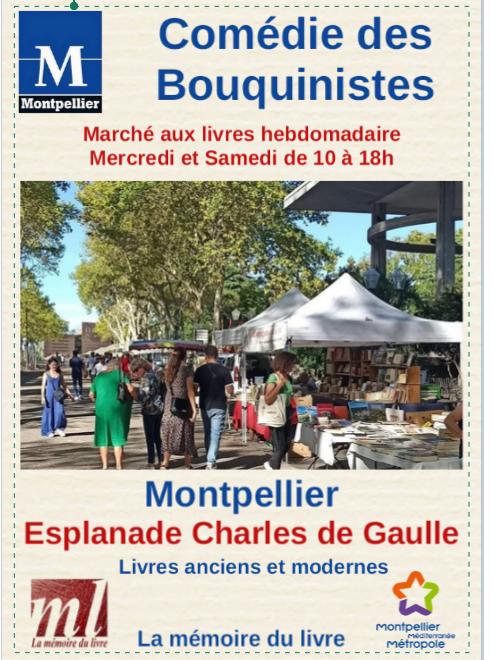 Marché aux livres - esplanade