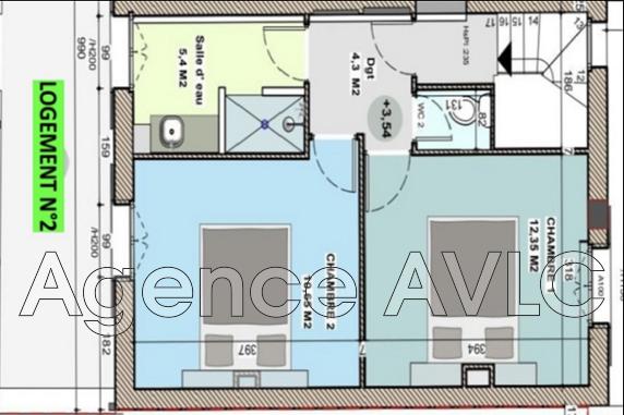 Maison de ville - 68 m² - 3 pièces