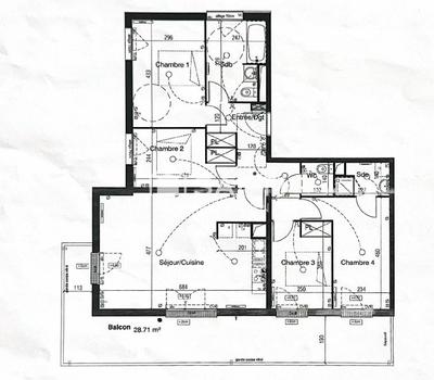 Appartement - 97 m² - 5 pièces